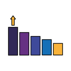 Wall Mural - business financial chart