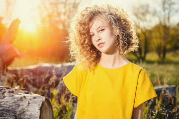 Poster - charming young girl