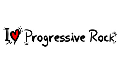 Sticker - Progressive Rock music style love