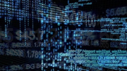 Leinwandbilder - Stock market percentages and digital code
