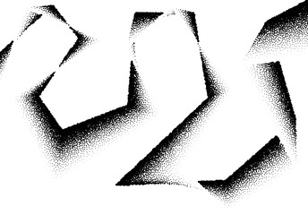 Poster - Abstract background with wave of scattered dots