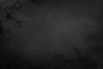 Black concrete background texture with copy space for text. Design template