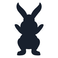 Sticker - rabbit silhouette animal