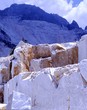 Carrara, white marble quarries on the Apuan Alps.