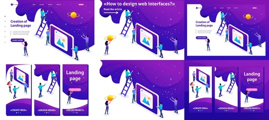 Poster - isometric development and creation of a website
