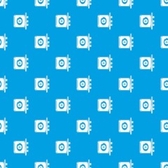 Poster - Lock interroom pattern vector seamless blue repeat for any use