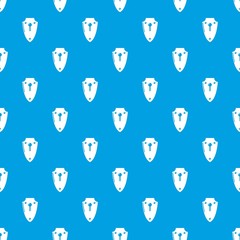 Poster - Lock medieval pattern vector seamless blue repeat for any use