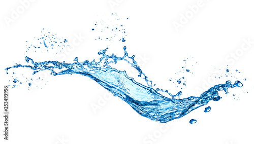 Dekoracja na wymiar  plusk-wody-na-bialym-tle-z-ripple-i-refleksji