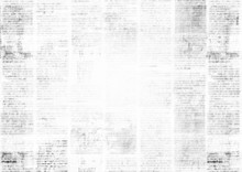 Newspaper With Old Grunge Vintage Unreadable Paper Texture Background