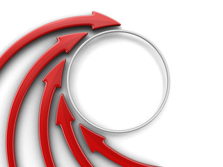 Poster - Circular Graph. Image with clipping path