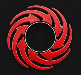 Poster - Circular Graph. Image with clipping path
