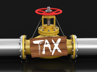 Poster - Pipeline with TAX. Image with clipping path