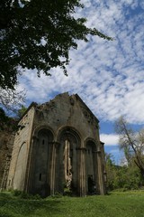 Ruins of old Tibetan Monastery and church in Cevizli village, Savsat, Artvin, Turkey 