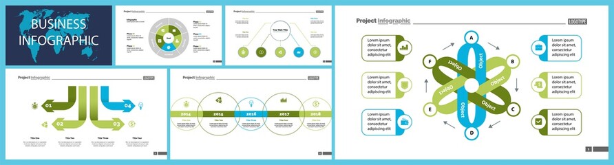 Creative business infographic design for project management concept