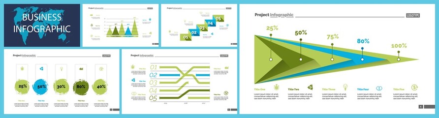 Canvas Print - Creative business infographic diagram set