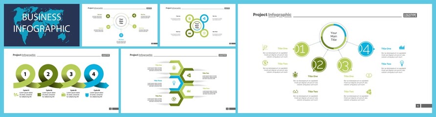 Sticker - Inforgraphic slide templates for business presentation