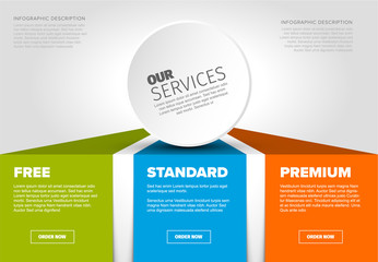 Poster - Product / service price comparison cards