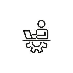 Poster - Benefits manager line icon