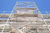 Fototapeta  - reliable iron scaffolding