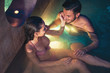 © Alessandro Biascioli - Romantic couple doing a swimming pool spa center valentine's day - Happy lovers having tender moment on vacation in resort wellness hotel - People relationship, recreation, relaxation and love concept