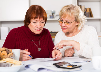 Two elderly women faced financials troubles