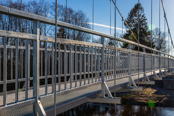 cable bridge over the river