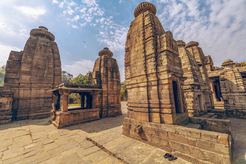 Baijnath stone temples at Uttarakhand India. Ancient stone temples located at Bageshwar district of Uttarakhand is a popular tourist destination.