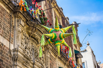 Wall Mural - Pinata Christmas Decorations Madero Street Mexico City Mexico