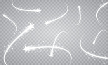 Light Glow Effect Stars Bursts With Sparkles Isolated On Transparent Background.