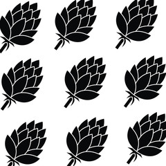 Wall Mural - pinecone pattern isolated icon