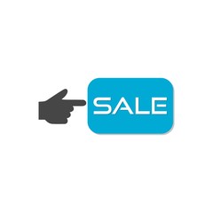 Sticker - Blue sale labels for business promotion