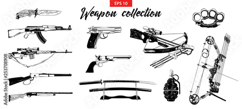 Vector engraved style illustration for logo, emblem, label or poster Poster Mural XXL