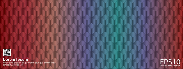 Fototapete - Abstract geometric seamless colorful pattern background.