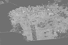 Satellite View Of San Francisco, Map, 3d Buildings. United States. Streets And Skyscrapers. Homes And Urban Area. 3d Rendering