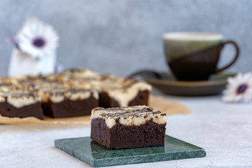 Chocolate cheesecake brownies