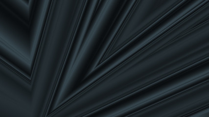 Poster - glowing rays going into perspective dark background geometric composition, gray tones