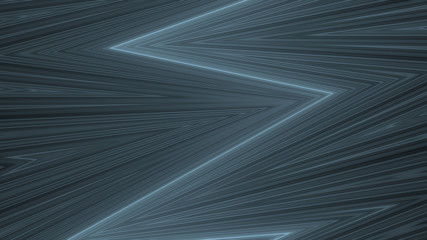 Poster - glowing broken line on a dark background geometric composition, gray tones