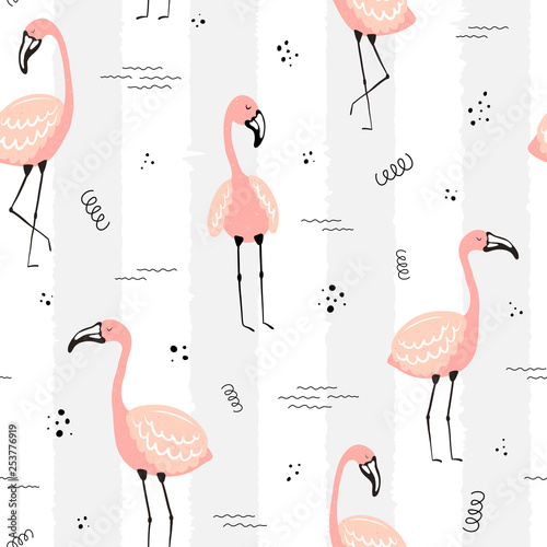 bezszwowe-tropikalny-wzor-w-paski-z-flamingow-kropek-i-fal-wektorowa-lato-ilustracja-flaming-dla-dzieci-tkaniny-tlo-pepiniera-urodziny