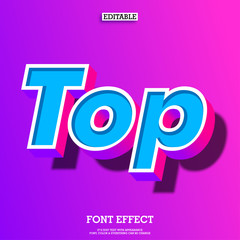 Fototapete - floating futuristic pop isometric 3d font with modern gradient