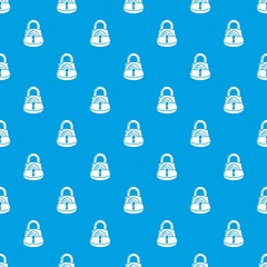 Poster - Lock gates pattern vector seamless blue repeat for any use