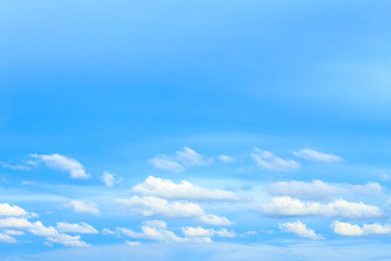 Wall Mural - Soft blue sky background and white clouds in sunny day