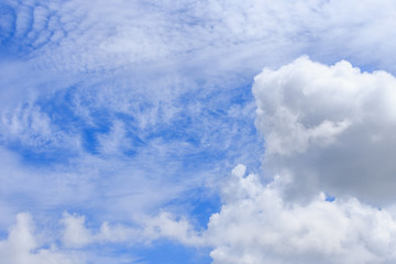 Wall Mural - Blue sky background and white clouds in sunny day