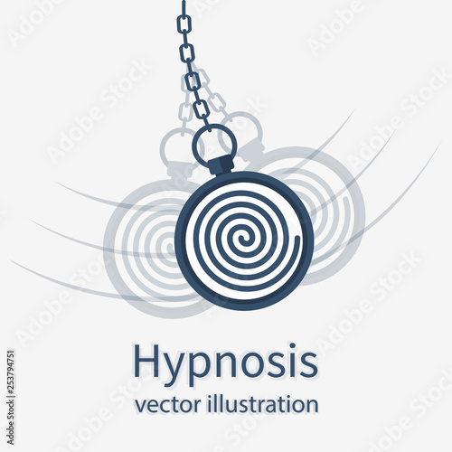 Fotomural Hypnosis icon. Man holding a watch on a chain
