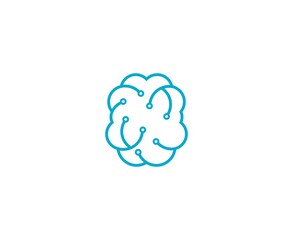 Canvas Print - Brain logo