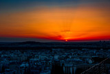 Fototapeta Paryż - Sunset over Paris