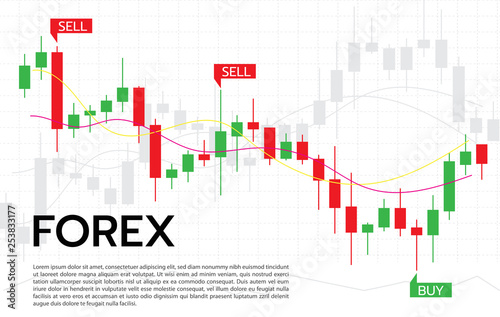 Forex Trading Signals Vector Illustration Investment Strategies And - 