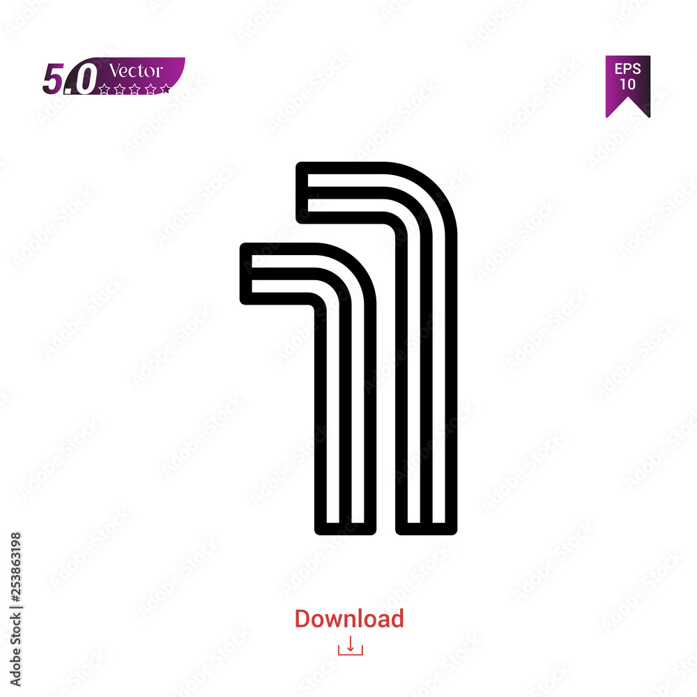 Outline allen icon isolated on white background. Popular icons for 2019 ...