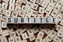 Text Of SUBTITLE On Cubes