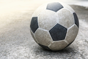 soccer ball on street