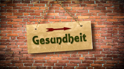 Wall Mural - Schild 388 - Gesundheit